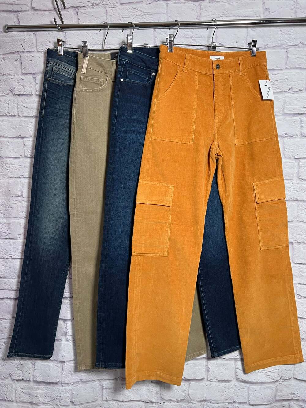 NWT Mavi Women's Jeans Lot of 4 Size 26 27 Skinny Cargo Corduroy Denim Bundle